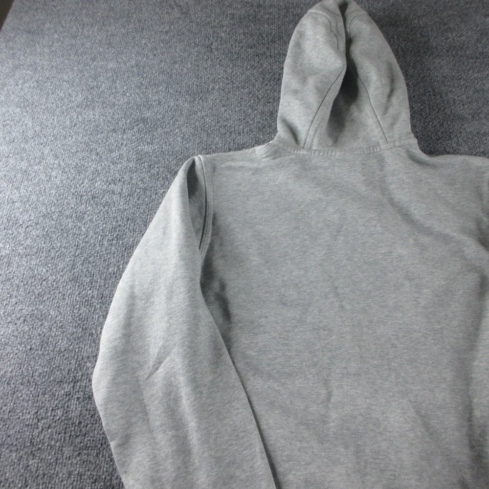 Nike Hoodie Adult M Gray Full Zip Fleece Swoosh Logo Sweatshirt Casual Mens